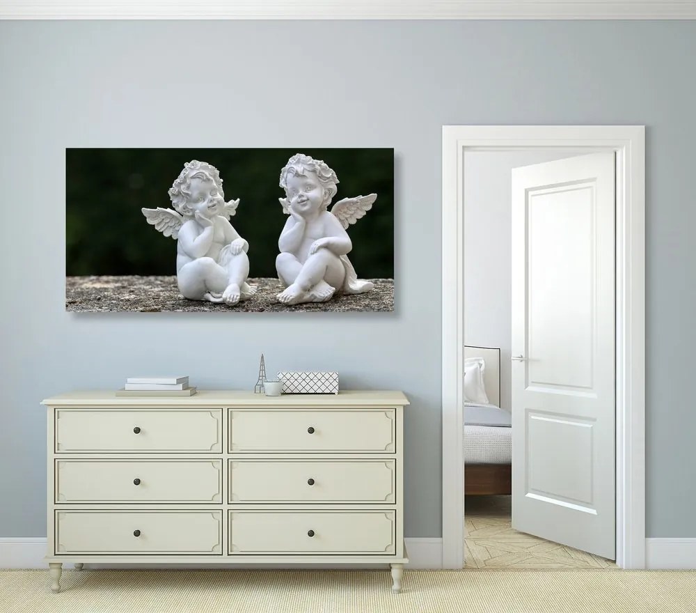 Obraz dvojica malých anjelov - 100x50
