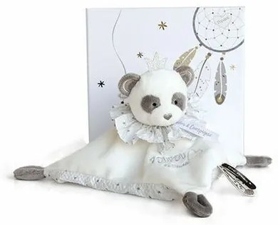 Doudou Darčeková sada - plyšový muchláčik panda 20 cm