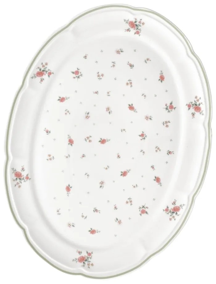 Biely porcelánový podnos Brandani Nonna Rosa