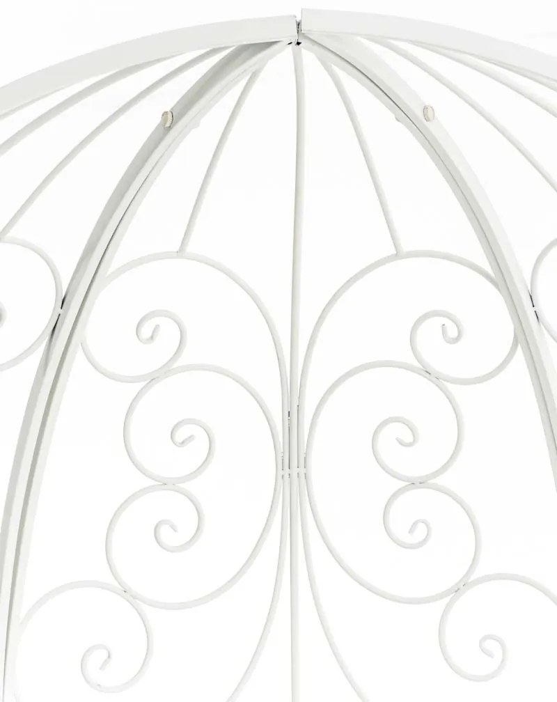 Oblúk na ruže Rosie s lavičkami - Biela