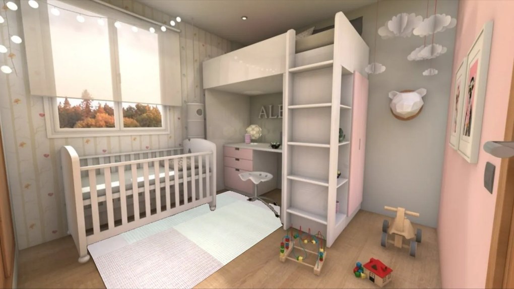 Osta, Kusový koberec Flux 46109 / AE200, 80x140, ružová, obývacia izba