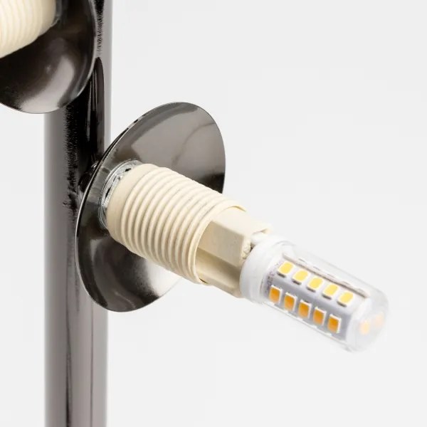 Brilagi - LED Stolná lampa MILLA 4xG9/3W/230V čierny chróm/zlatá