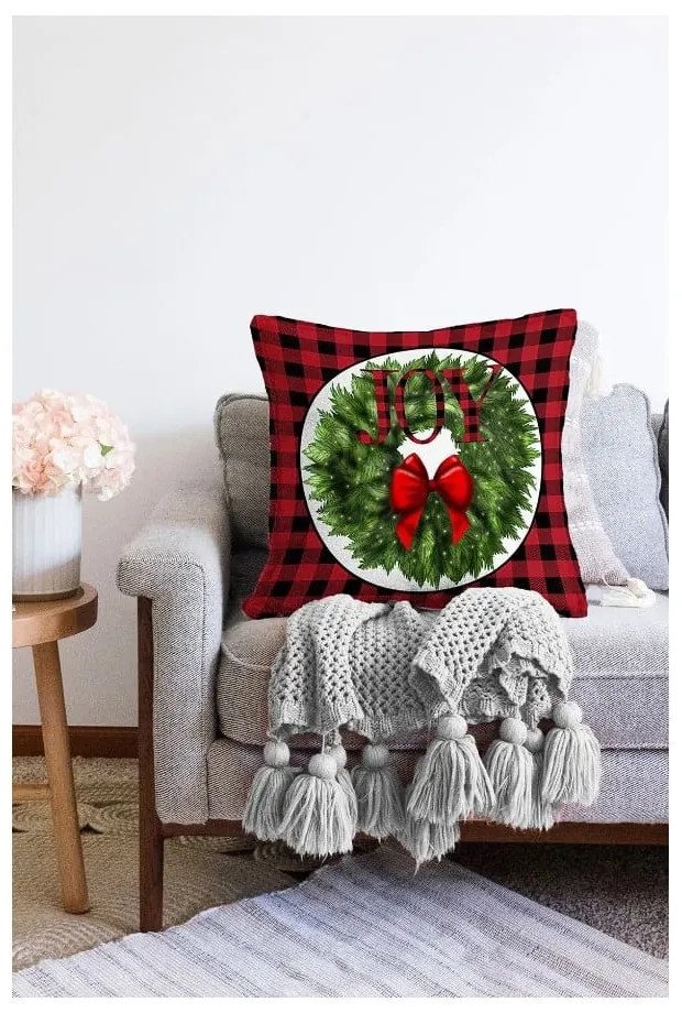 Obliečka na vankúš s vianočným motívom 43x43 cm – Mila Home