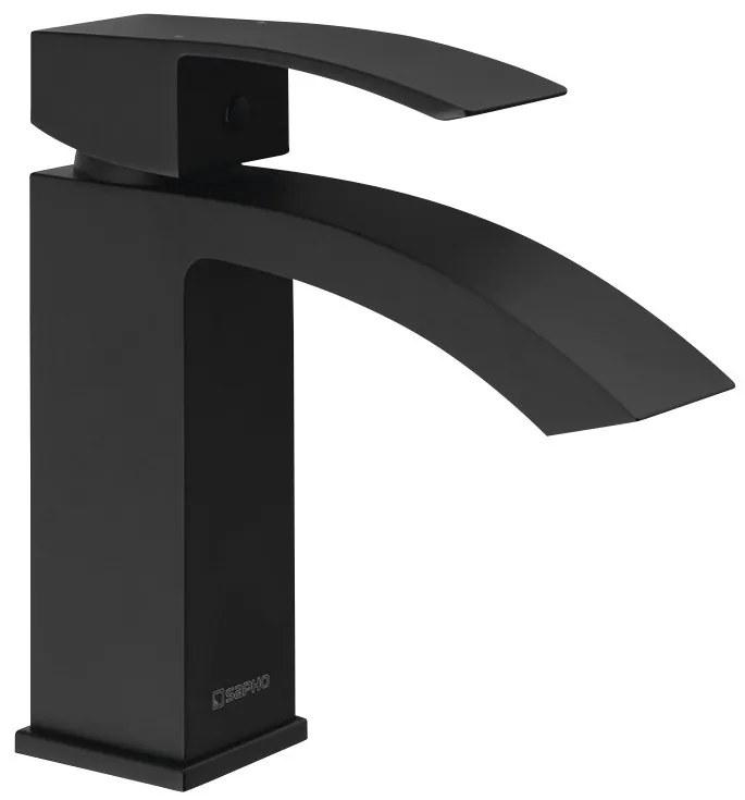 Sapho Sapho, GINKO 35 stojánkova umývadlová batéria bez výpuste, čierna matná, 1101-02B