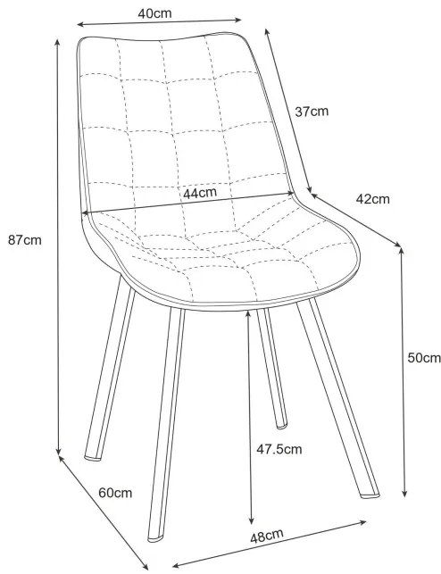Jedálenská stolička SJ.28 čierna