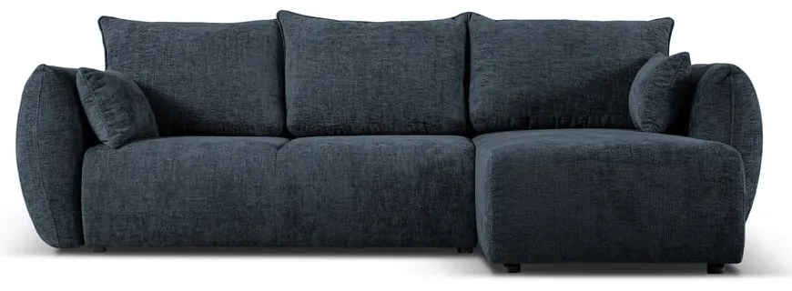 Tmavomodrá rohová pohovka (pravý roh) Matera – Cosmopolitan Design