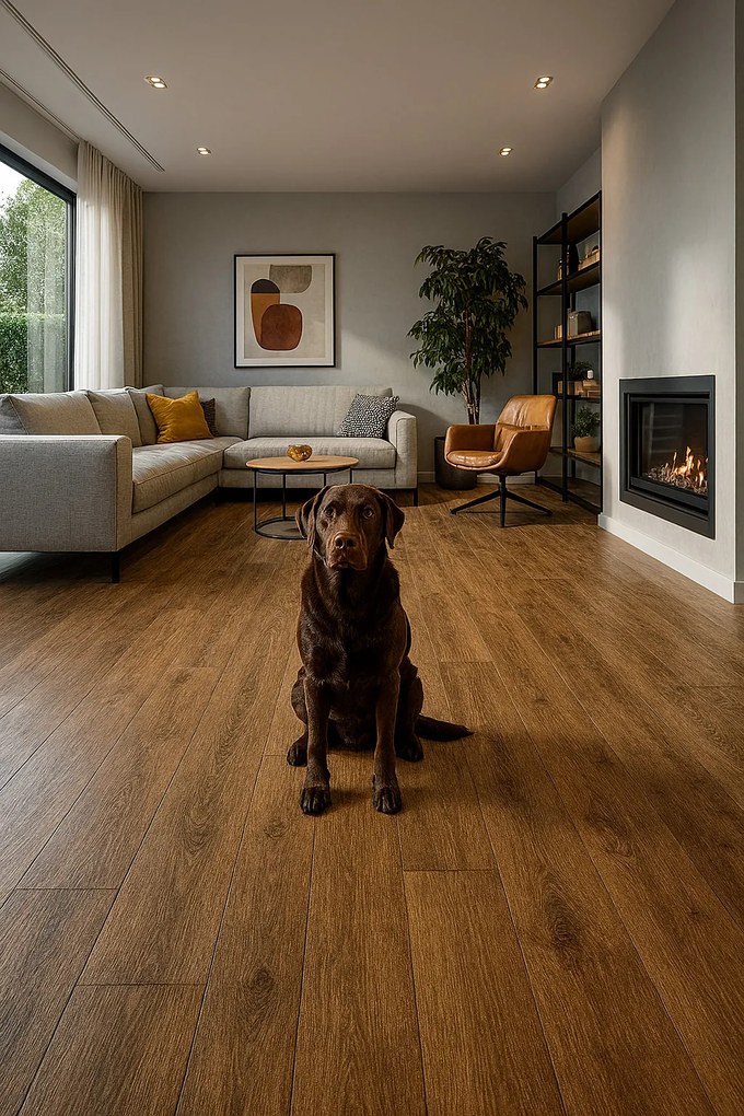 Beaulieu International Group, PVC podlaha - lino Master X 2954, na mieru, šíře 4m, hnedá, pvc, chodba / predsieň