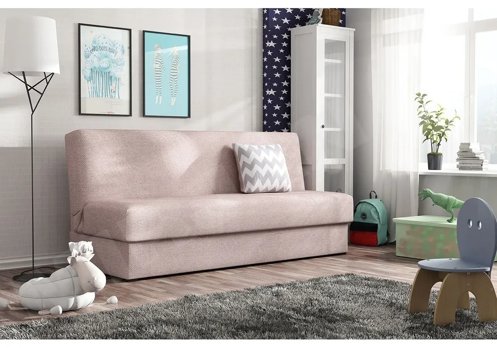 Rozkladacia pohovka Ted Mini, Dostupné poťahy: Enjoy 24 + cikcak sivý