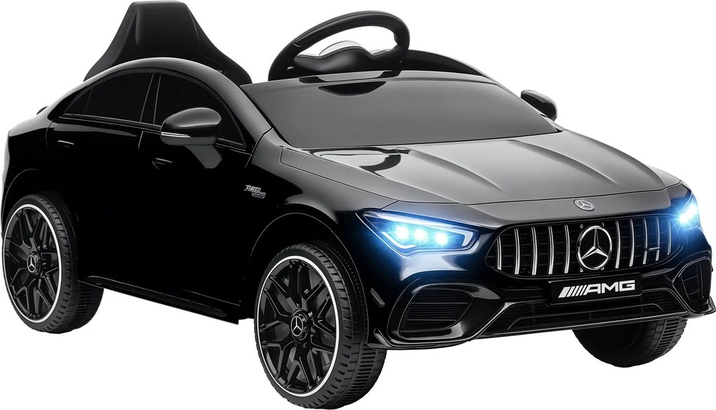 Detské Elektrické Auto AIYAPLAY Mercedes-benz AMG CLA 45, 12V Detské Auto s 2,4 GHz Diaľkovým Ovládaním, Hudbou, Elektrické Vozidlo s Svetlami, USB/MP