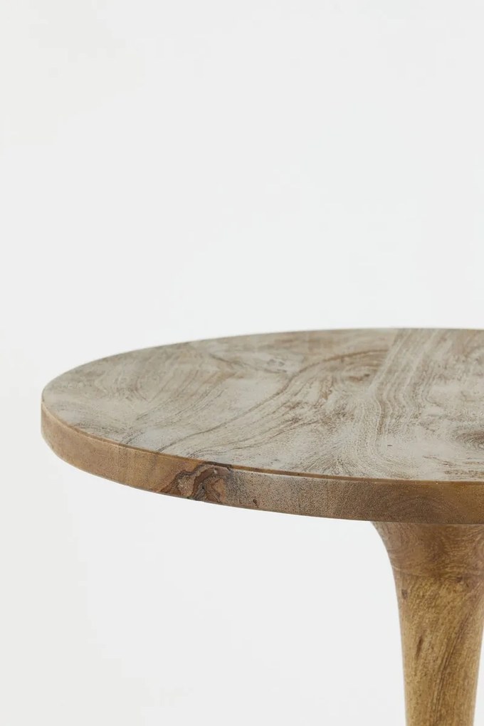 Okrúhly drevený bistro stolík Bicaba - Ø50*55 cm
