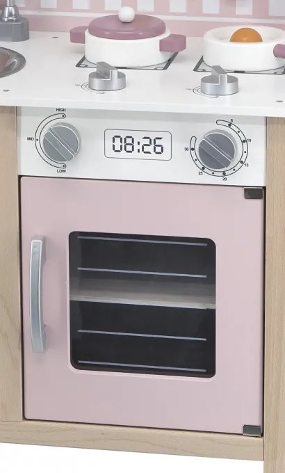 Detská kuchynka Viga 44046 PolarB strieborná / ružová