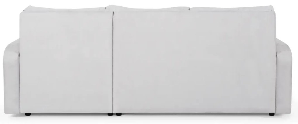 Rozkládací rohová sedací souprava TOKYO Stříbrná