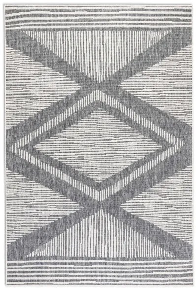 Obojstranný koberec Elle Decoration GEMINI Rhombus strieborný