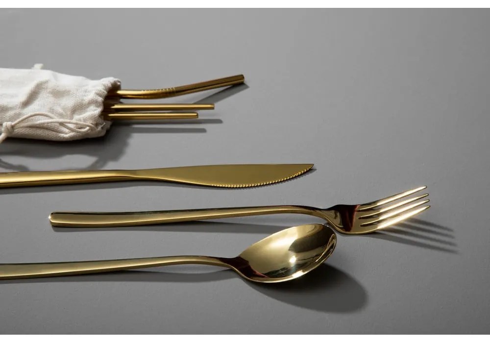 Antikoro príbor v zlatej farbe 6 ks Mimo – Premier Housewares