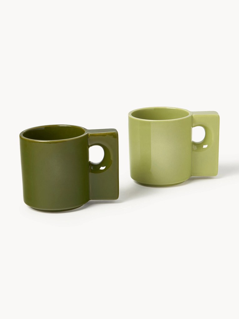 Porcelánové hrnčeky Keira, 2 ks