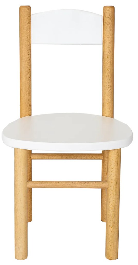 Detská drevená stolička z masívu - farebná