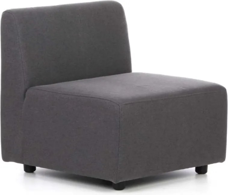 Sedačka LEA, kresielko, tmavo sivá