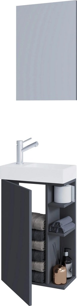 XXXLutz HOSŤOVSKÁ KÚPEĽŇA, antracitová, 40 cm MID.YOU - Online Only kúpeľne - 000657042107