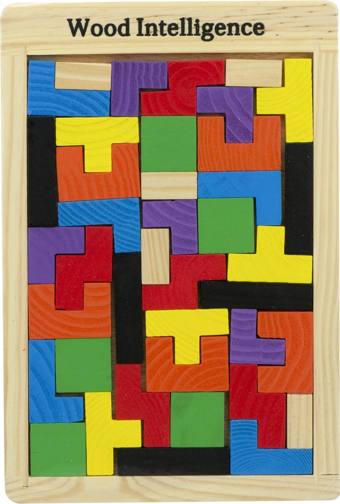 KIK Drevené skladacie kocky Tetris, KX7620