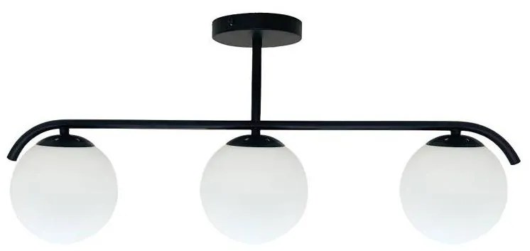 Luster na tyči AMADEO 3xE14/40W/230V čierna