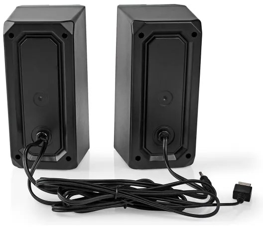 Nedis GSPR31020BK - SÚPRAVA 2x LED RGB Herný reprodukor 18W/5V
