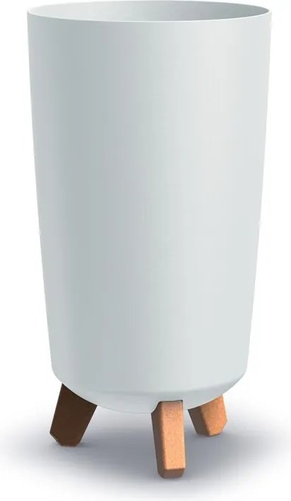 Vysoký kvetináč GRACIE TUBUS biely