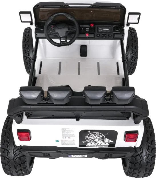 Elektrické autíčko Extreme Sport 4x4 biele