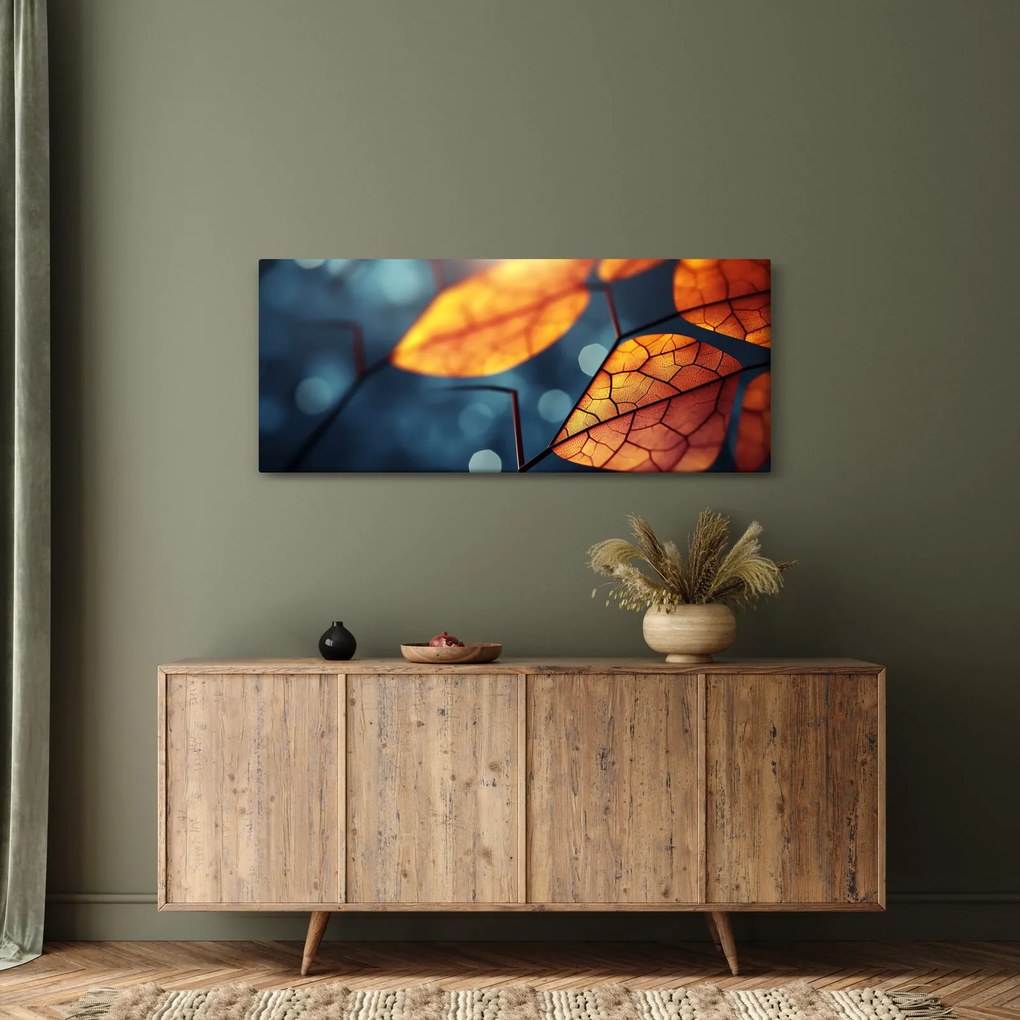 Obraz - Textúra listov (120x50 cm)