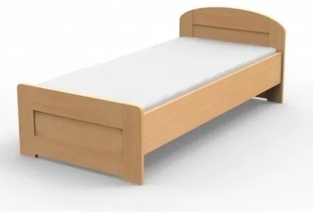 Texpol PETRA - masívna dubová posteľ  s rovným čelom pri nohách 170 x 200 cm, dub masív