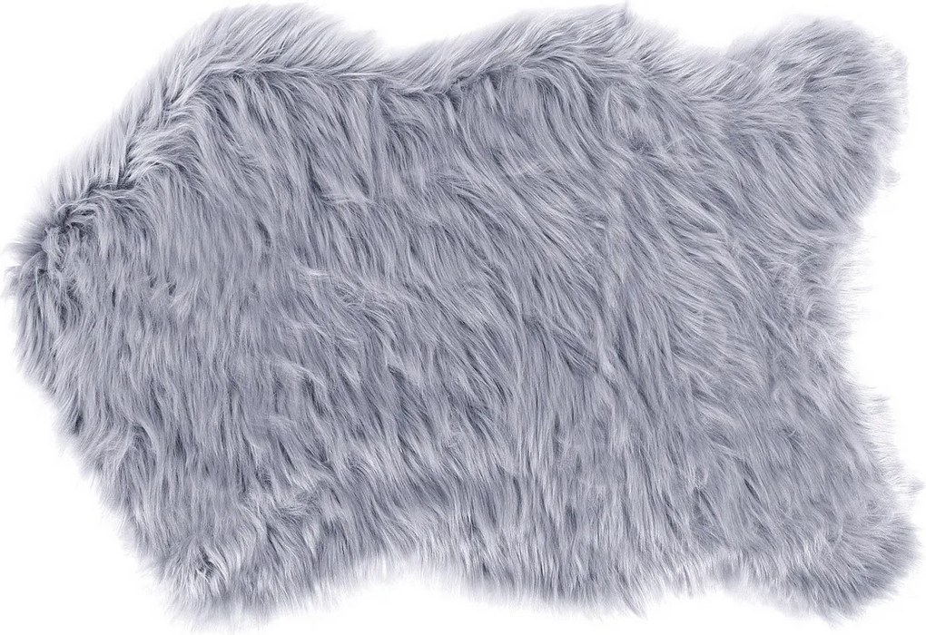 Bellatex Kožušina umelá - koberec sivá, 60 x 90 cm