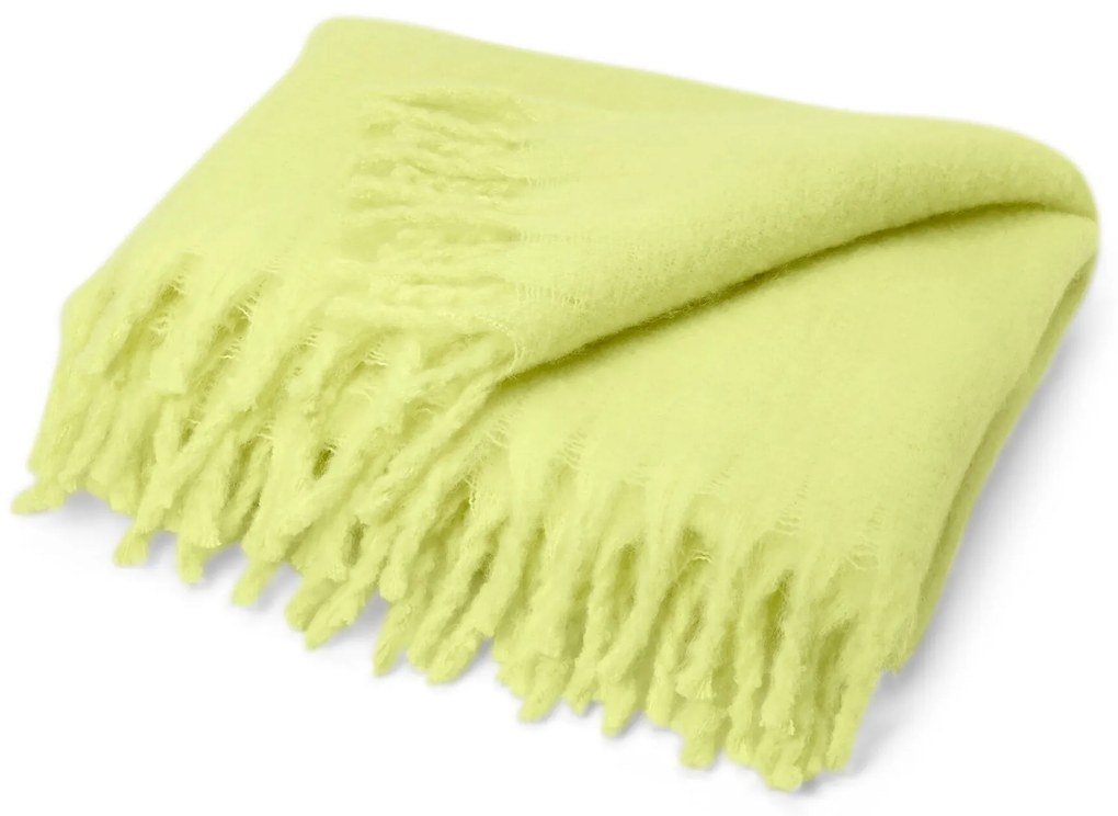 Deka, cca 130 x 150 cm, žltá