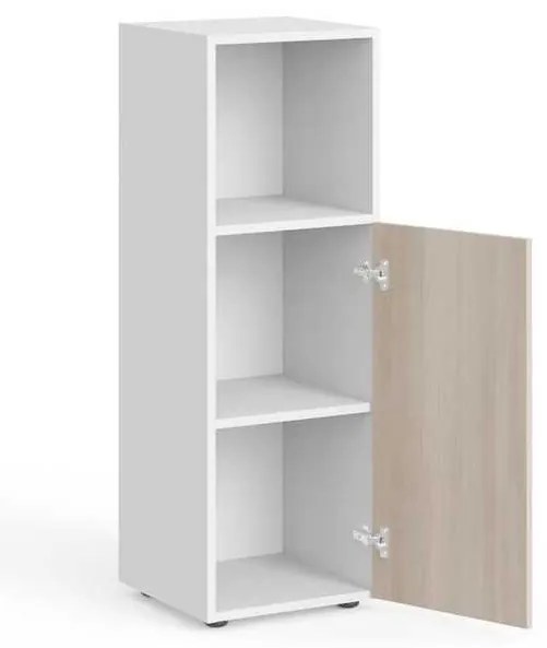 Stredná skriňa Manager 39,9 x 42,2 x 119,5 cm, pravá, agát svetlý / biela