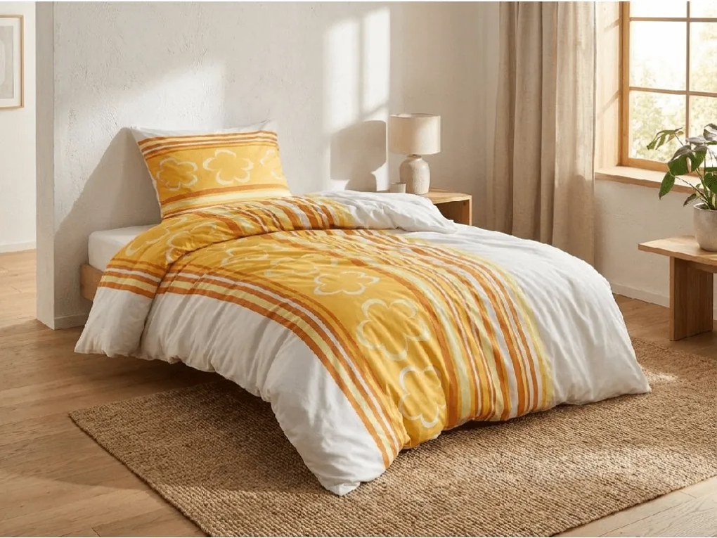 Bavlnené obliečky KELOPA oranžové Rozmer obliečky: 70 x 90 cm | 140 x 200 cm