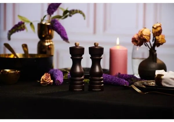 Cole&Mason - Sada mlynčekov na soľ a korenie LONDON 2 ks 22 cm buk/hnedá