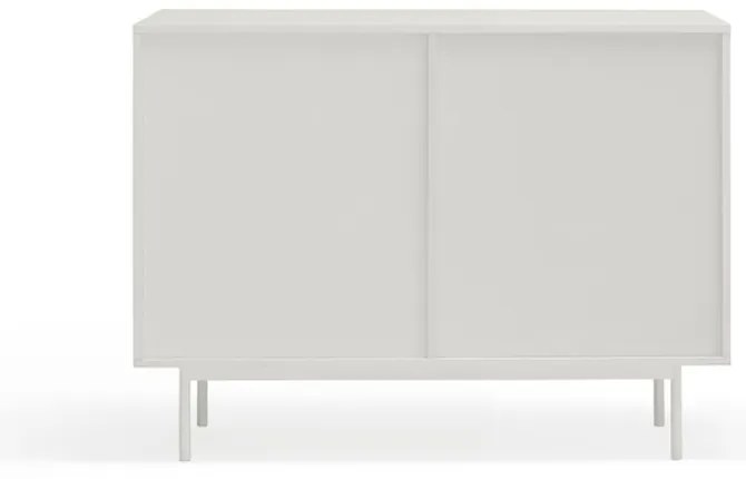 Nízka komoda v dekore duba v bielo-prírodnej farbe 108x80 cm Sierra – Teulat