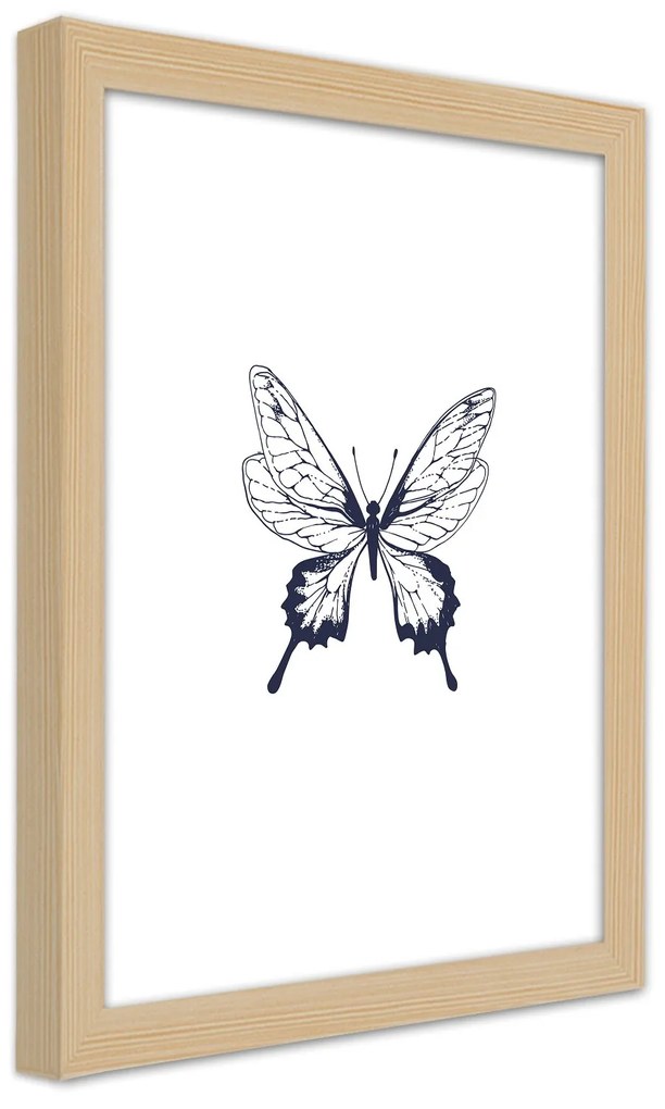 Gario Plagát Kreslený motýľ Farba rámu: Bez rámu, Rozmery: 30 x 45 cm