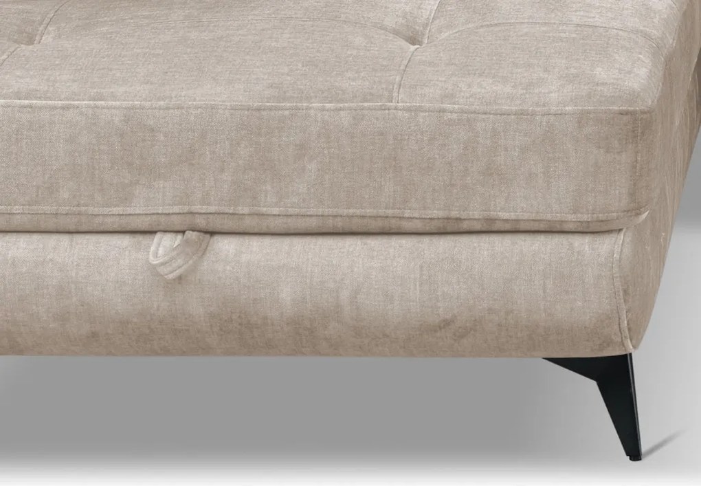 Rohová sedacia súprava Sergio, béžová látka, ľavý roh