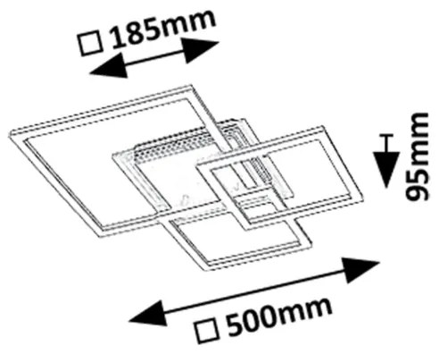 Rabalux 71371 - LED stropné svietidlo OTTAVIA LED/40W/230V 3000K