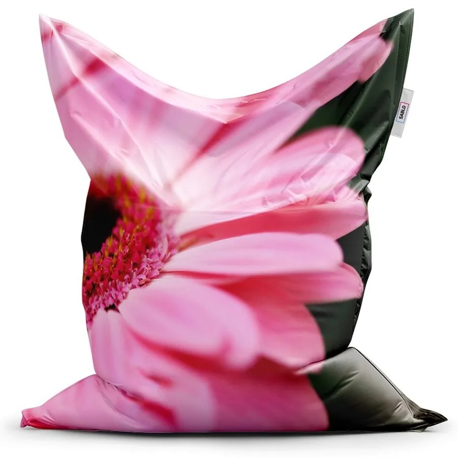 Sedací vak Classic ružová gerbera - detský, ružová