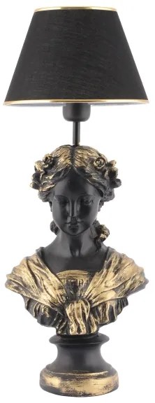 Stolná lampa OPELYA 1xE27/40W/230V čierna/zlatá