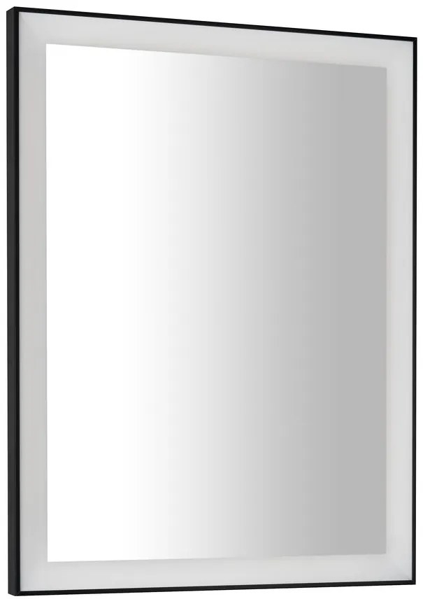 Sapho Sapho, GANO zrkadlo s LED osvetlením 60x80cm, čierna
