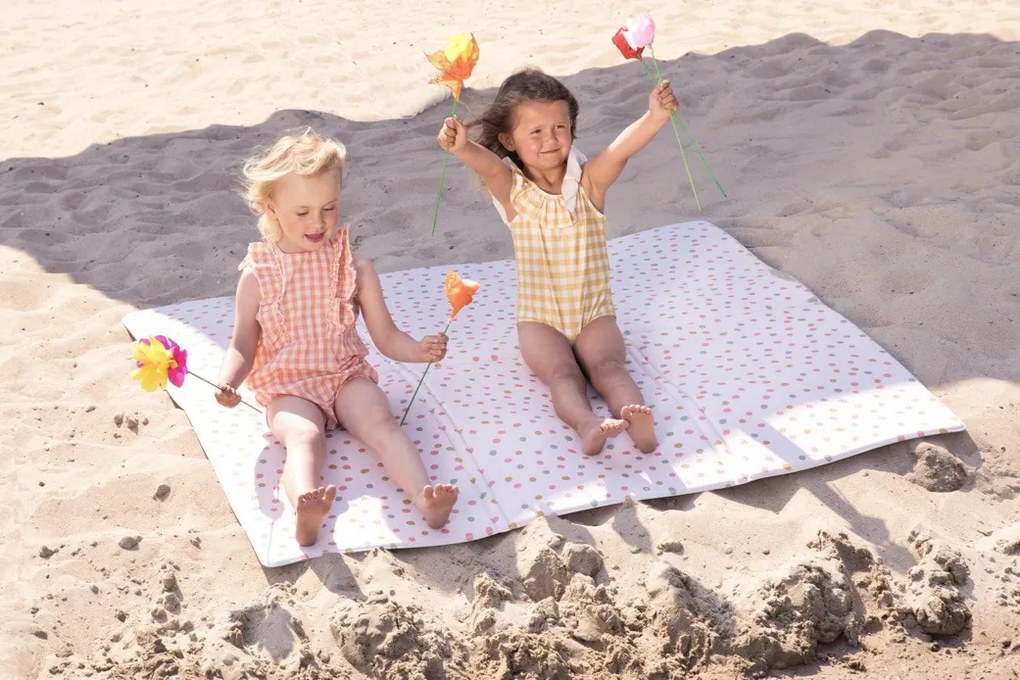 Little gem. carpets Detský penový koberec skladací obojstranný – na von aj na doma - 140x140 cm