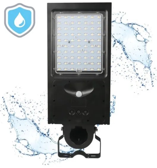 LED solárna pouličná lampa so senzorom STREET LED/30W/9,6V 3000/4000K 6000 mAh IP65