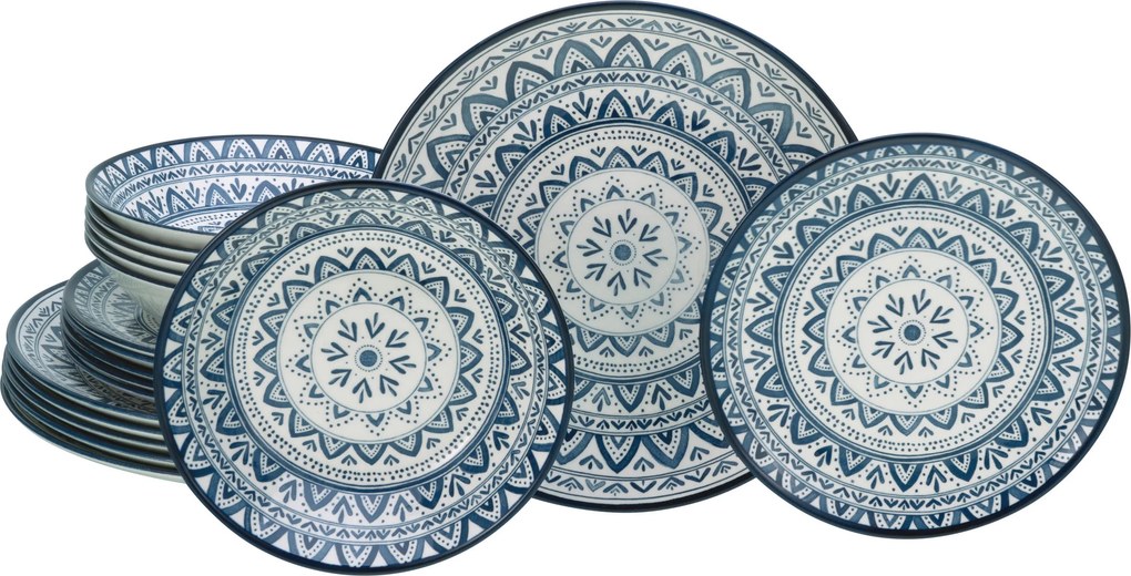 XXXLutz JEDÁLENSKÝ SERVIS Mexico Blue 18-dielne Creatable - Online Only bytové doplnky - 007768059401