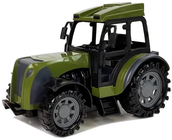LEAN TOYS Zelený traktor s prívesom na diaľkové ovládanie 2,4GHz RTR