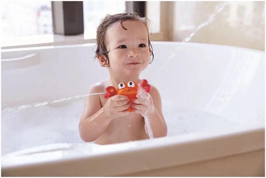 Striekací krab s rybkou- hračka do vody