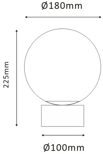 ONLI - Stolná lampa JANET 1xE14/6W/230V pr. 20 cm