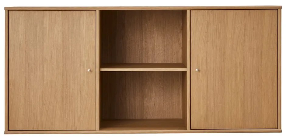Nízka závesná komoda v dekore duba v prírodnej farbe 133x61 cm Mistral – Hammel Furniture