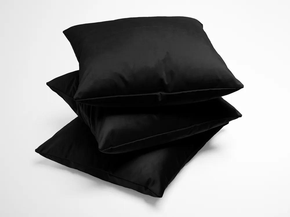 Biante Zamatová obliečka na vankúš Velvet Prémium SVP-023 Čierna 40 x 60 cm