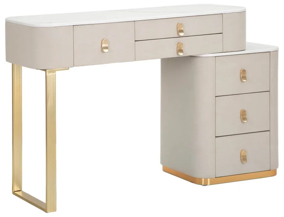 Konzolový stolík v béžovo-zlatej farbe 40x120 cm Beauty – Mauro Ferretti